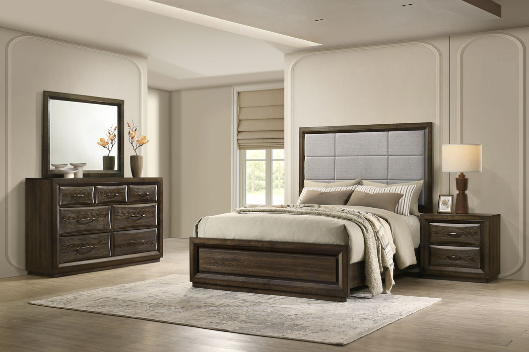 Atlas 5-piece Eastern King Bedroom Set Dark Oak