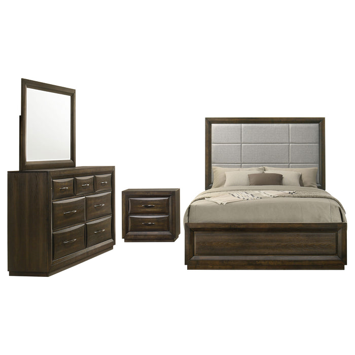 Atlas 5-piece Eastern King Bedroom Set Dark Oak