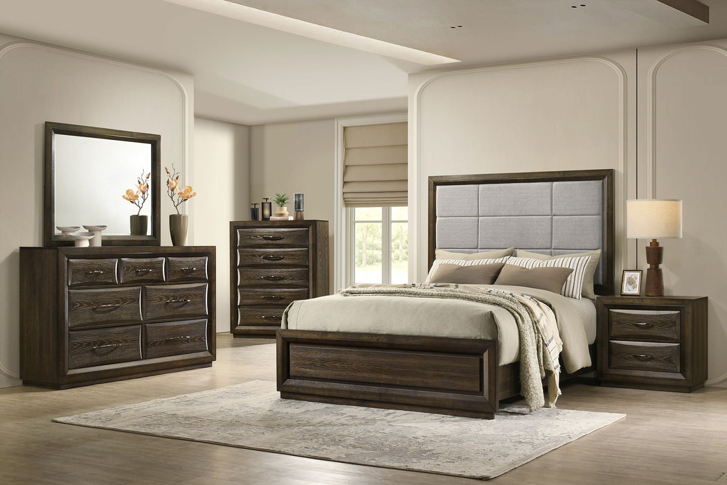 Atlas 5-drawer Bedroom Chest of Drawers Dark Oak