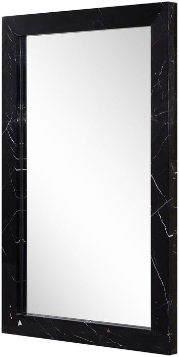Pavia 23.5" W X 36" H Genuine Travertine Frame Mirror