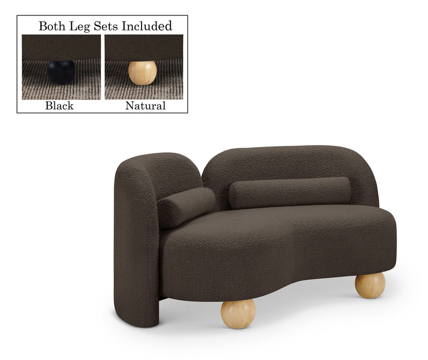Daphne 64" Boucle Fabric Upholstered Loveseat