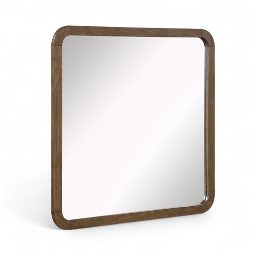 Annalise 42" W X 40" H Wood Veneer Frame Mirror