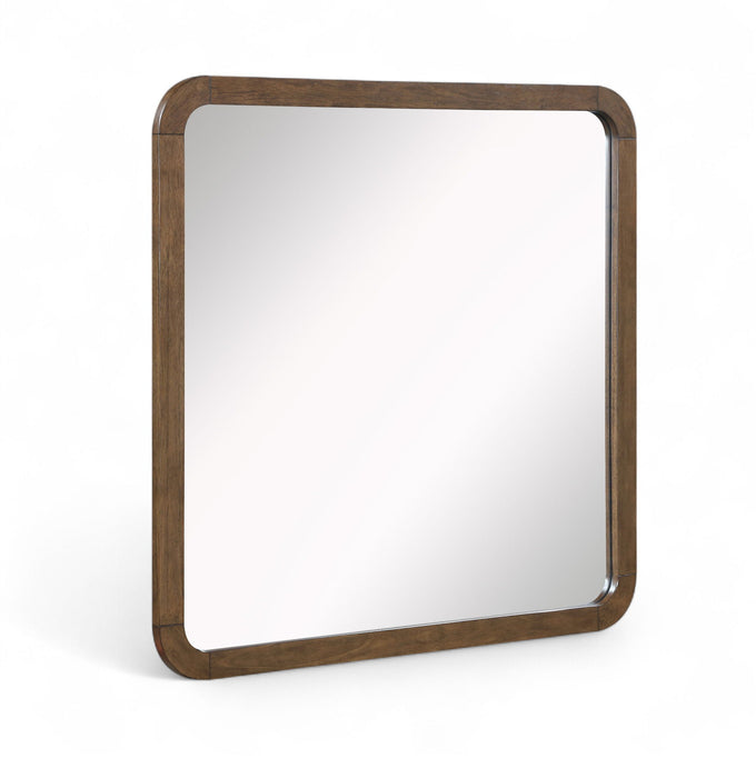Annalise 42" W X 40" H Wood Veneer Frame Mirror