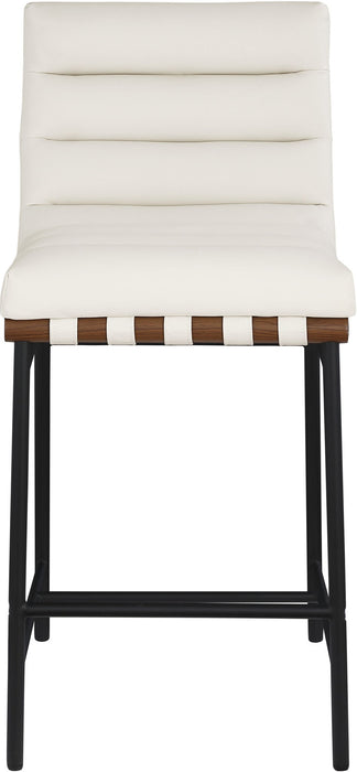 Burke Boucle Fabric Upholstered Counter Stool