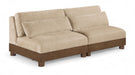 Turin 80" Chenille Fabric Upholstered 2pc. Modular Loveseat