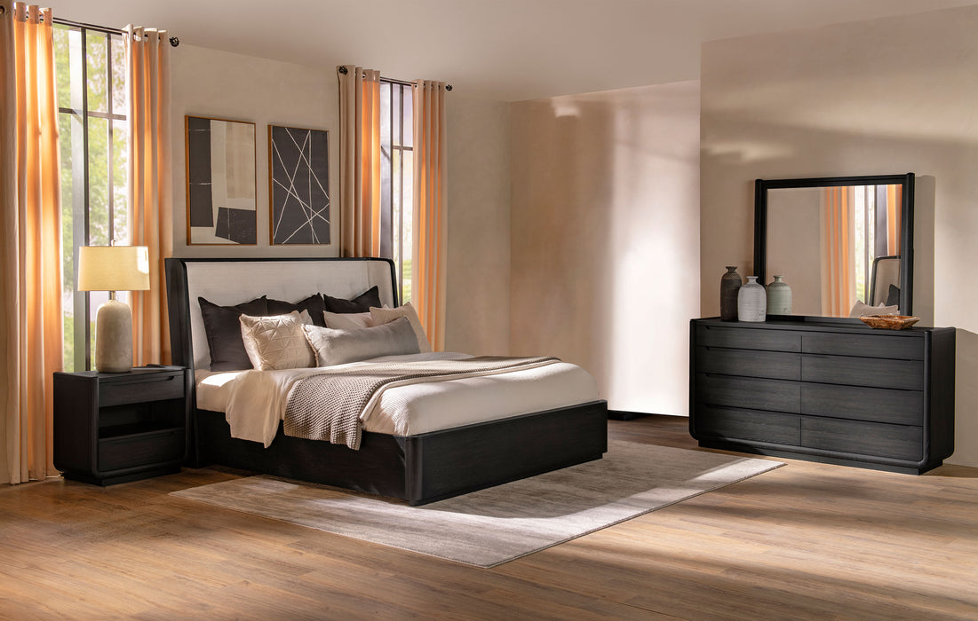 Leandro 5-piece Queen Bedroom Set Burnished Black