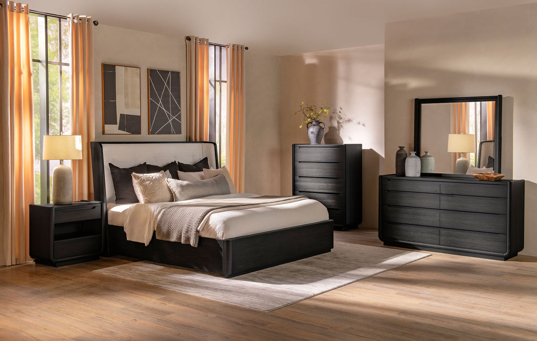 Coaster Leandro 6-Piece Queen Bedroom Set Burnished Black
