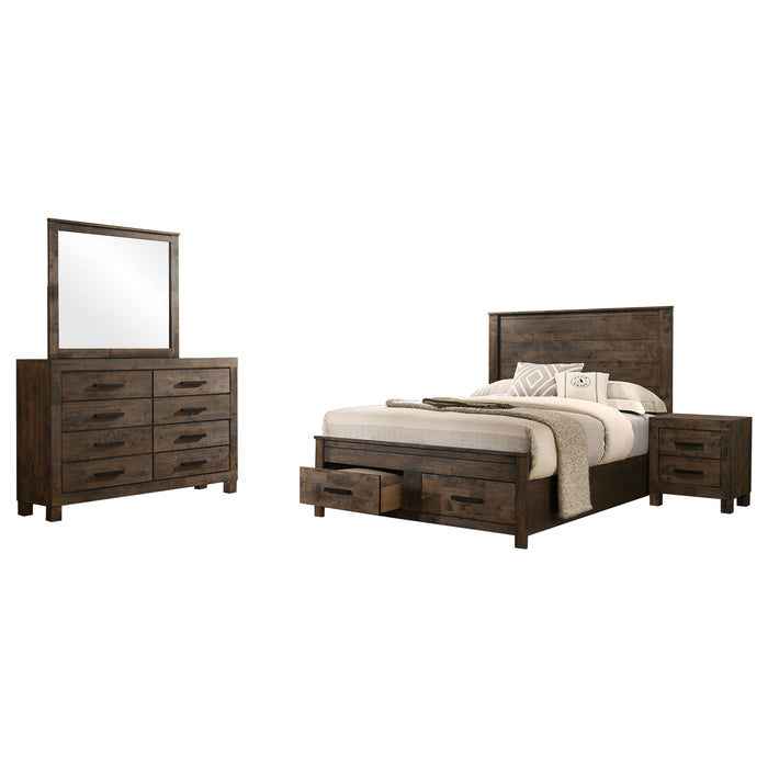 Woodmont 5-piece Eastern King Bedroom Set Golden Brown