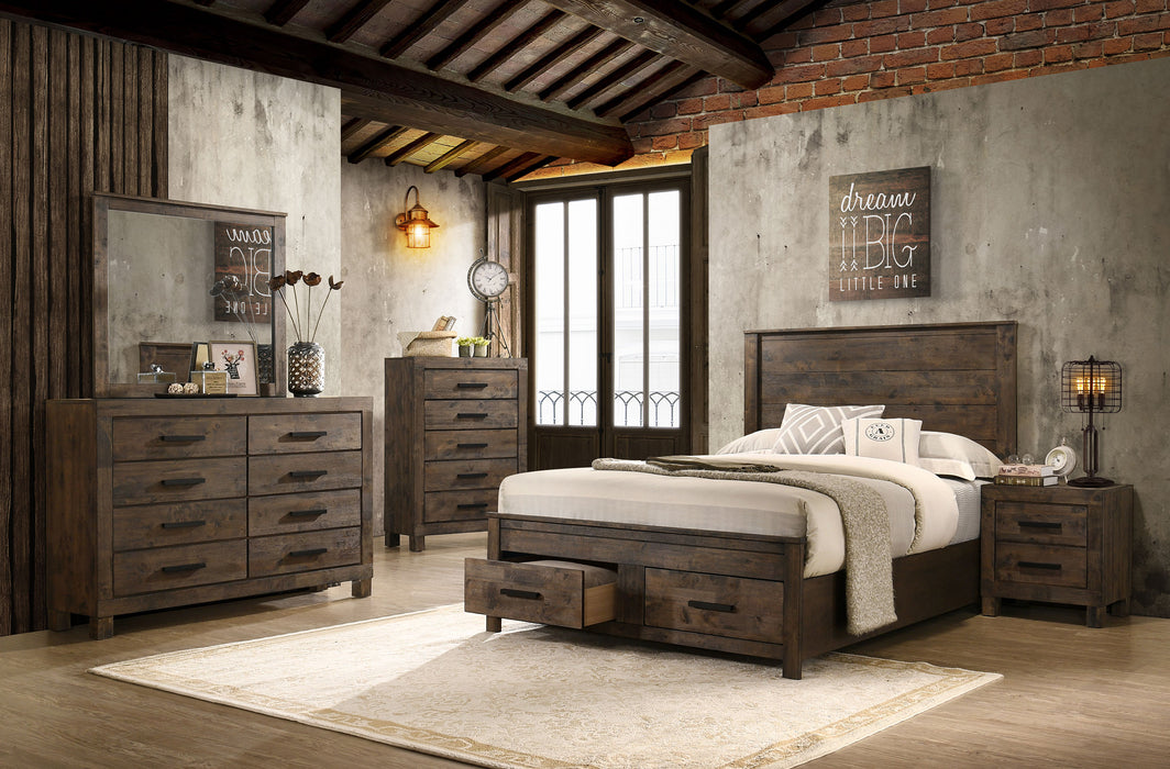 Coaster Woodmont 6-Piece Eastern King Bedroom Set Golden Brown