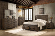 Coaster Woodmont 6-Piece Eastern King Bedroom Set Golden Brown