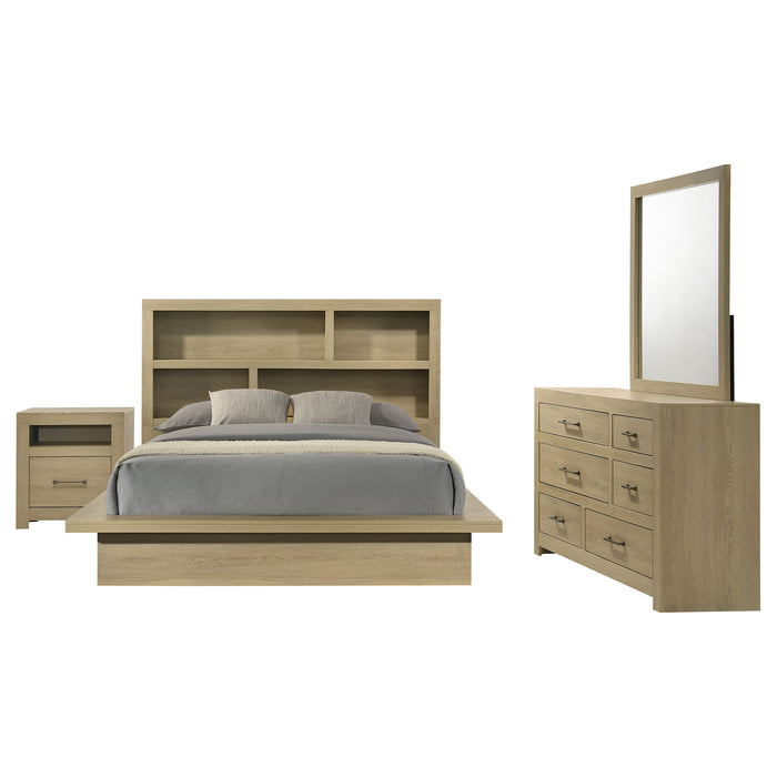 Hendricks 5-piece Queen Bedroom Set Light Oak