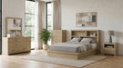 Coaster Hendricks 6-Piece Queen Bedroom Set Light Oak with 52-Inch Headboard
