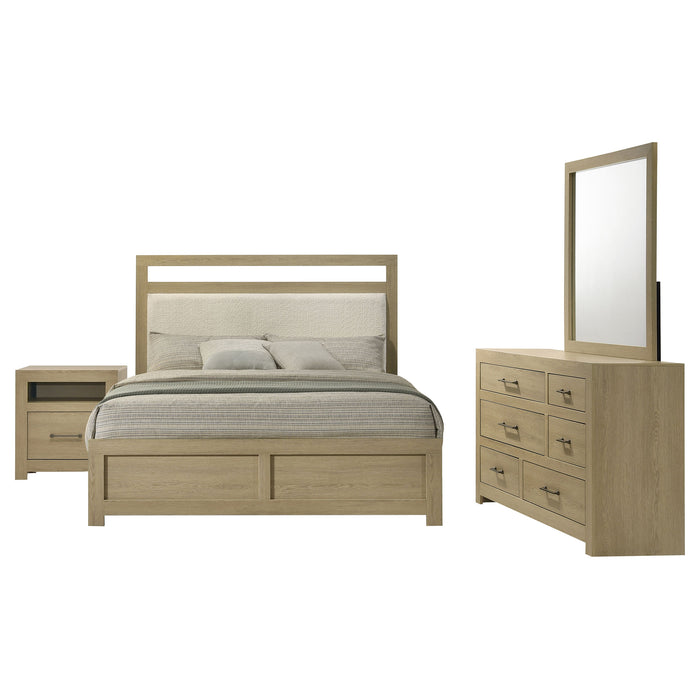 Hendricks 5-piece Queen Bedroom Set Light Oak