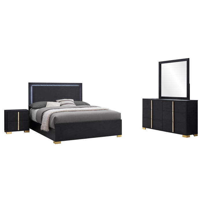 Marceline 5-piece Eastern King Bedroom Set Black