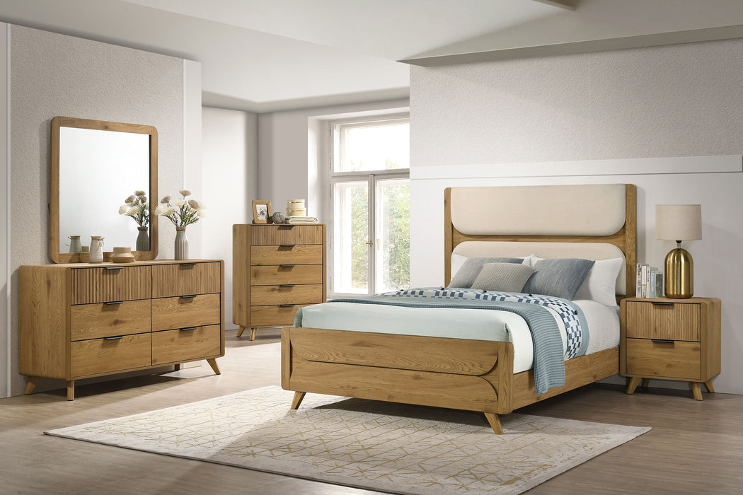 Bennett 6-drawer Bedroom Dresser Cabinet Light Oak