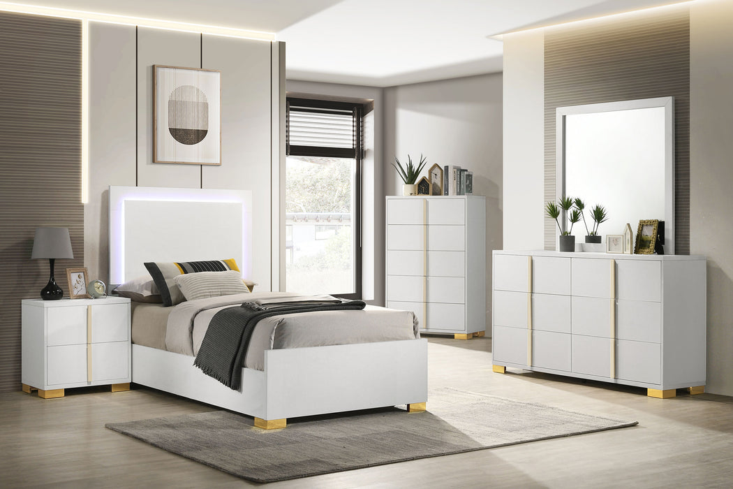 Coaster Marceline 6-Piece Twin Bedroom Set White