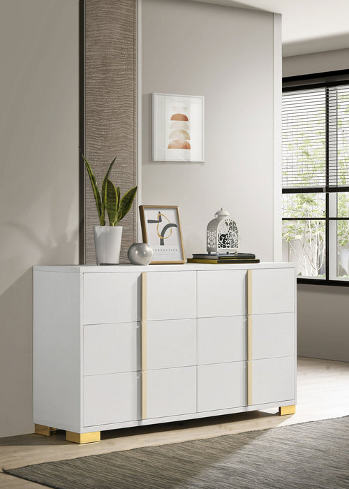 Marceline 6-drawer Dresser Black