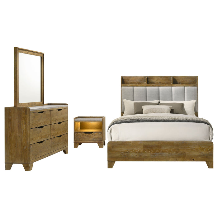 Henderson 5-piece Queen Bedroom Set Medium Oak