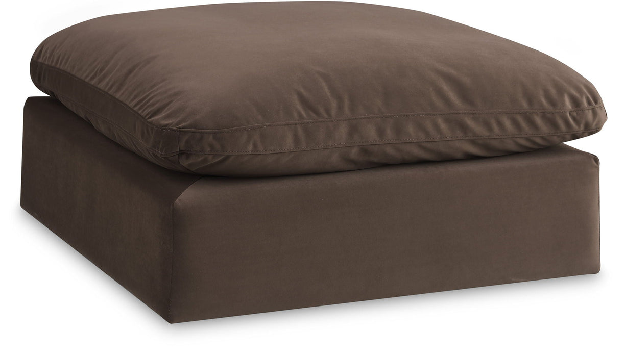 Comfy Velvet Upholstered Modular Ottoman