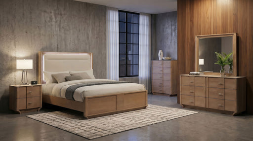 Coaster Leanne 6-Piece Queen Bedroom Set Light Oak