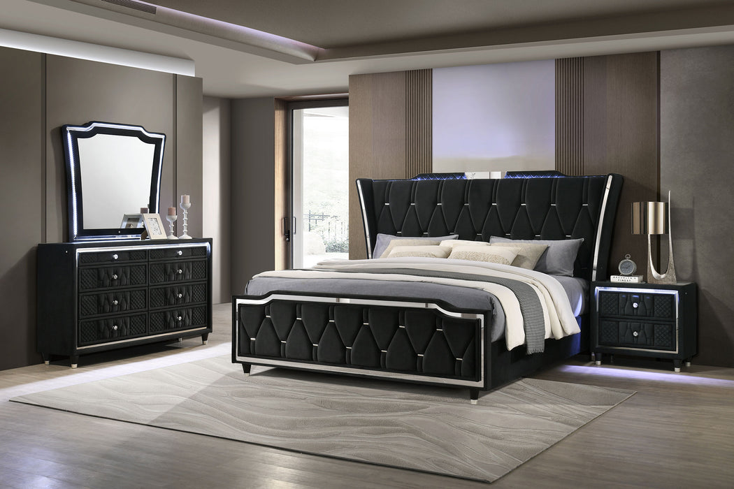 Lorient 5-piece Queen Bedroom Set Black