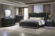 Coaster Lorient 6-Piece Queen Bedroom Set Black with 63-Inch Headboard (Model 223161Q-S5)