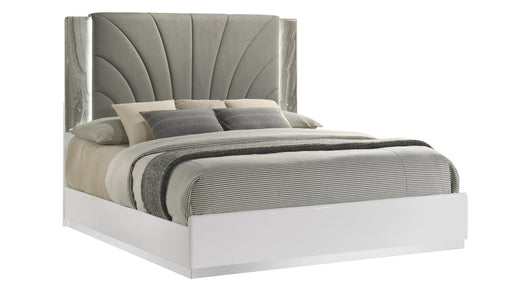 Jazz Bed – Jazz King Bed White by Galaxy Home Furnishings