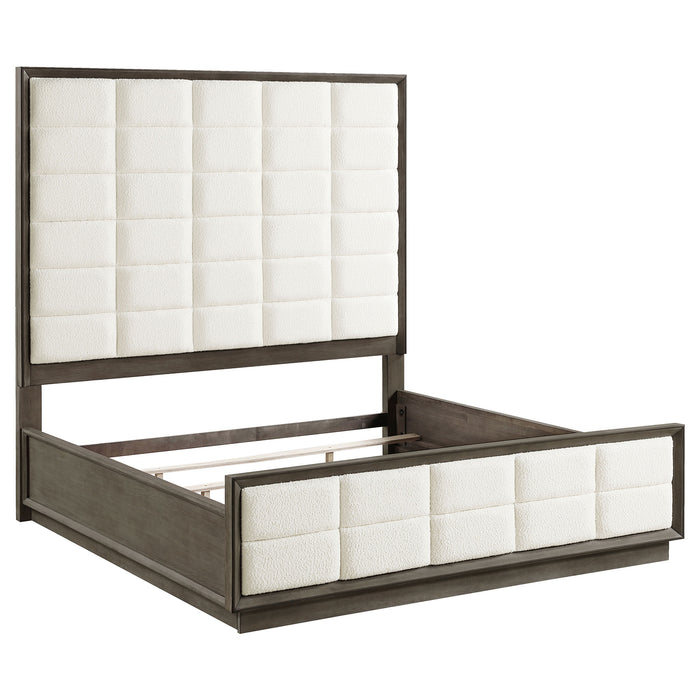 Durango 80-inch Panel Bed Taupe Oak