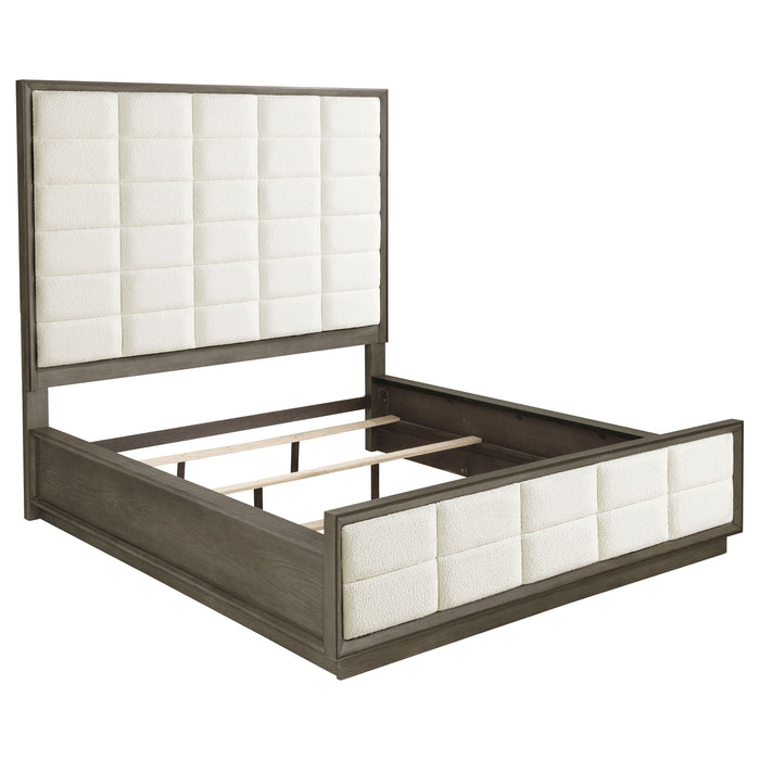 Durango 80-inch Panel Bed Taupe Oak