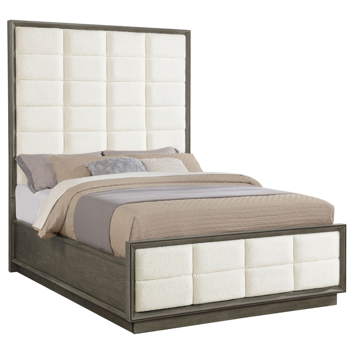 Durango 80-inch Panel Bed Taupe Oak