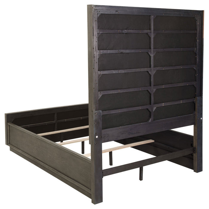 Durango 80-inch Panel Bed Taupe Oak