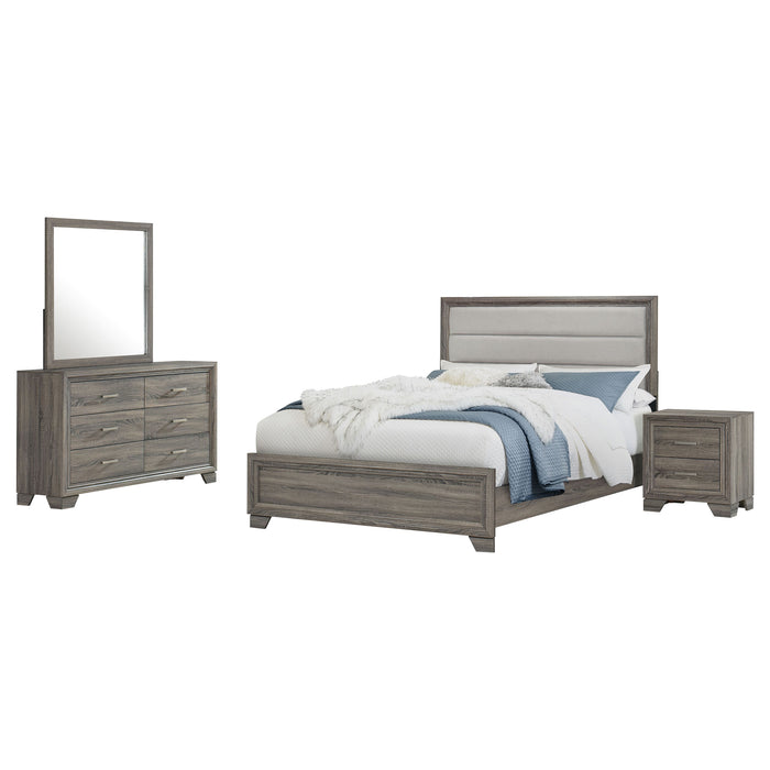Wright 5-piece California King Bedroom Set Brown Oak