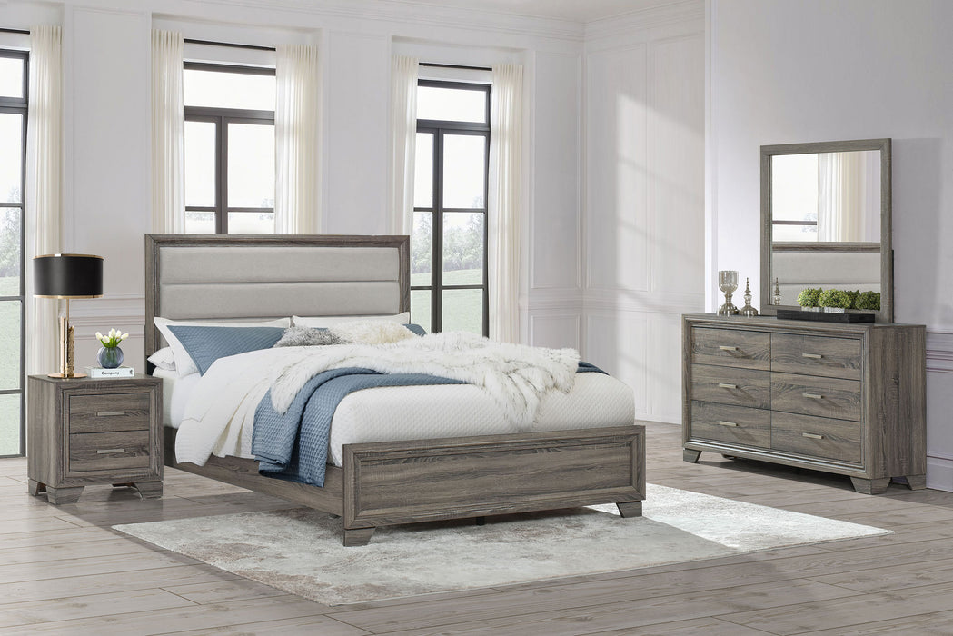 Wright 5-piece Queen Bedroom Set Brown Oak