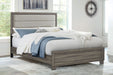 Wright 52-inch Upholstered Bed Brown Oak