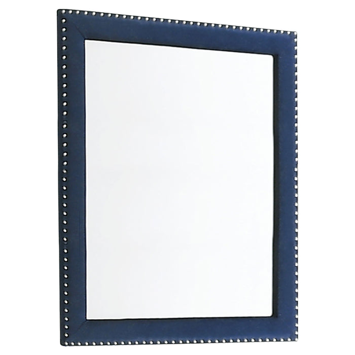 Juego de dormitorio Melody tamaño Queen de 5 piezas - azul pacífico