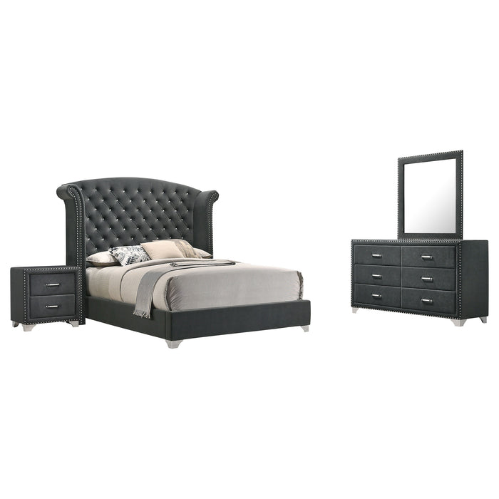 Melody 5-piece Eastern King Bedroom Set Grey