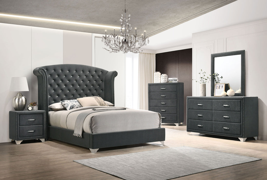 Coaster Melody 6-Piece Eastern King Bedroom Set Grey