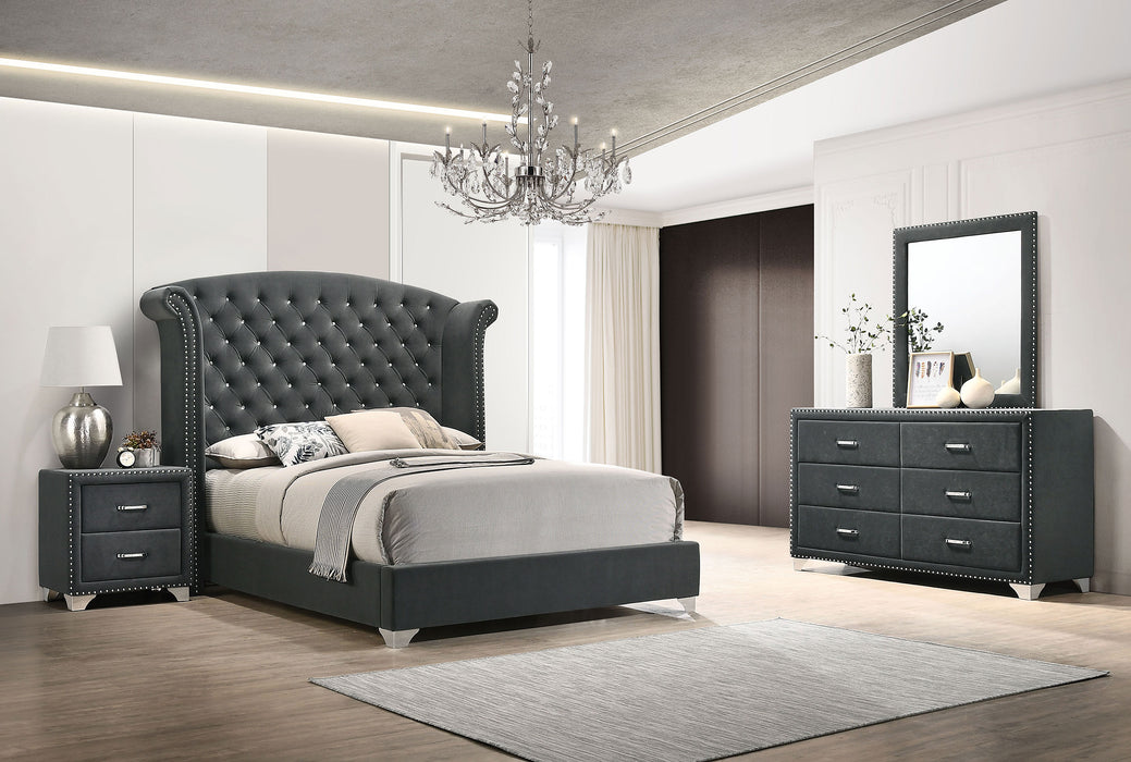 Melody 5-piece Queen Bedroom Set Grey