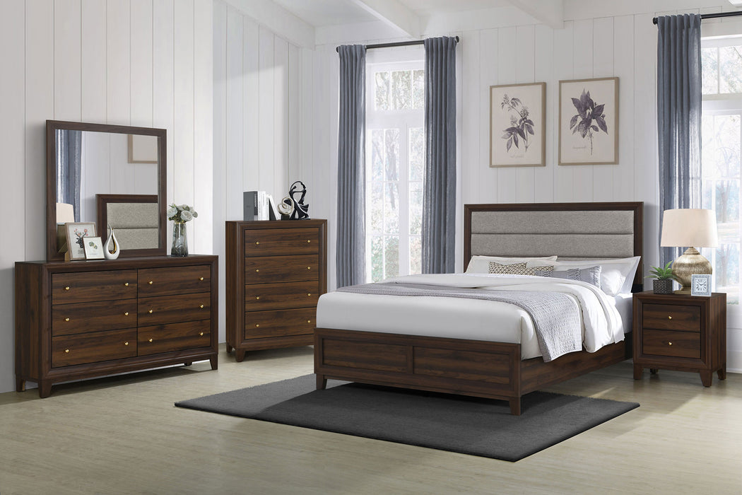 Coaster Welsley 6-Piece Eastern King Bedroom Set Walnut