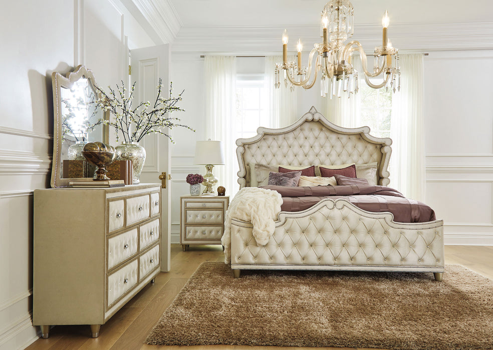 Antonella 5-piece Eastern King Bedroom Set Ivory