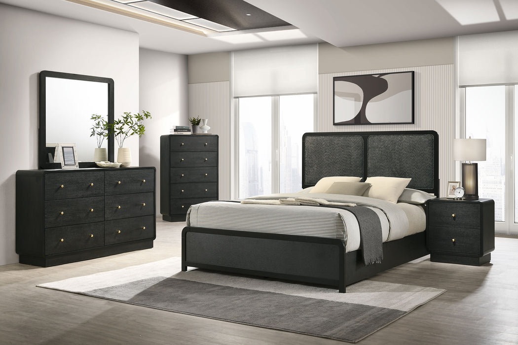 Coaster Cavelle 6-Piece Eastern King Bedroom Set Black