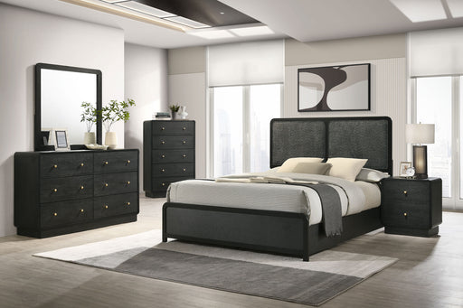Coaster Cavelle 6-Piece Eastern King Bedroom Set Black