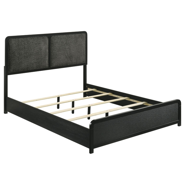 Cavelle 51-inch Upholstered Panel Bed Black
