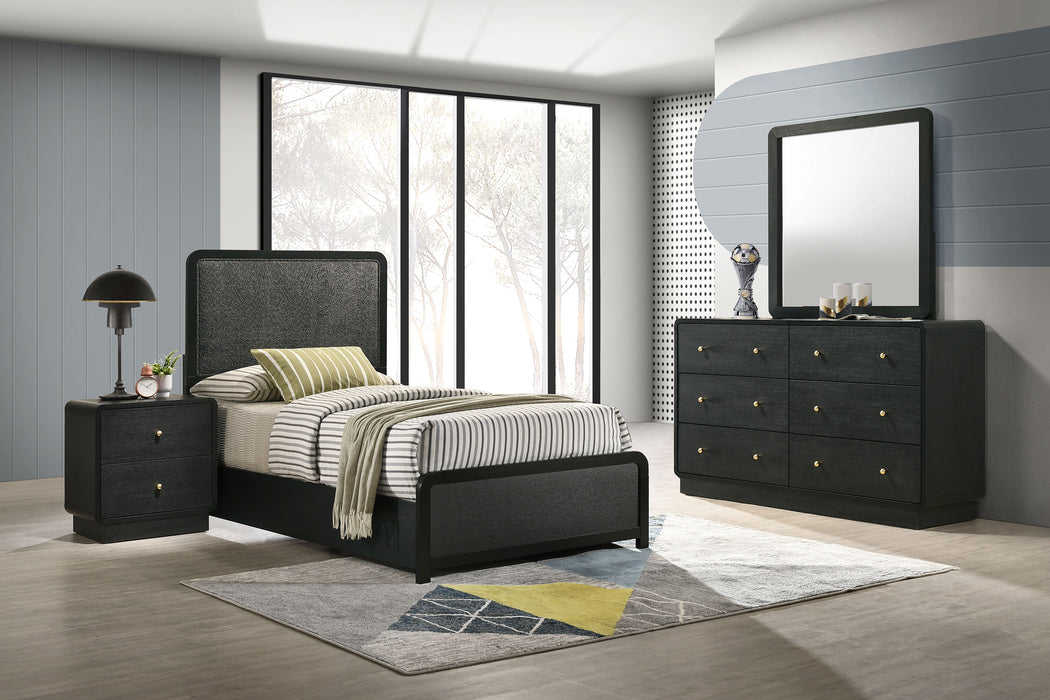 Cavelle 5-piece Twin Bedroom Set Black