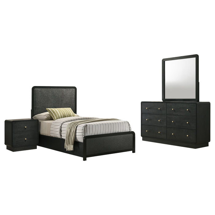 Cavelle 5-piece Twin Bedroom Set Black