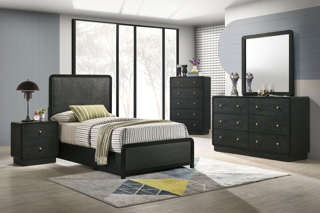 Coaster Cavelle 6-Piece Twin Bedroom Set Black