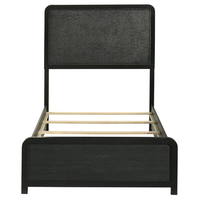 Cavelle 51-inch Upholstered Panel Bed Black