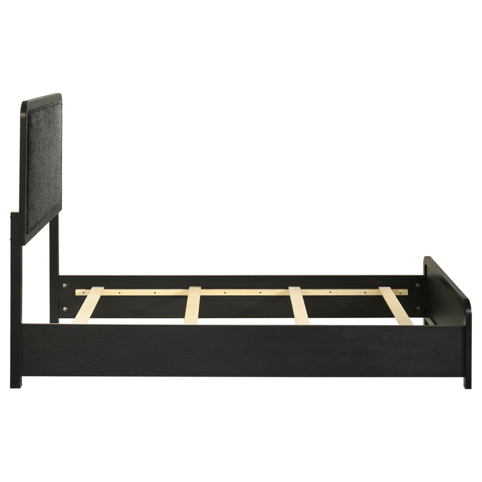 Cavelle 51-inch Upholstered Panel Bed Black