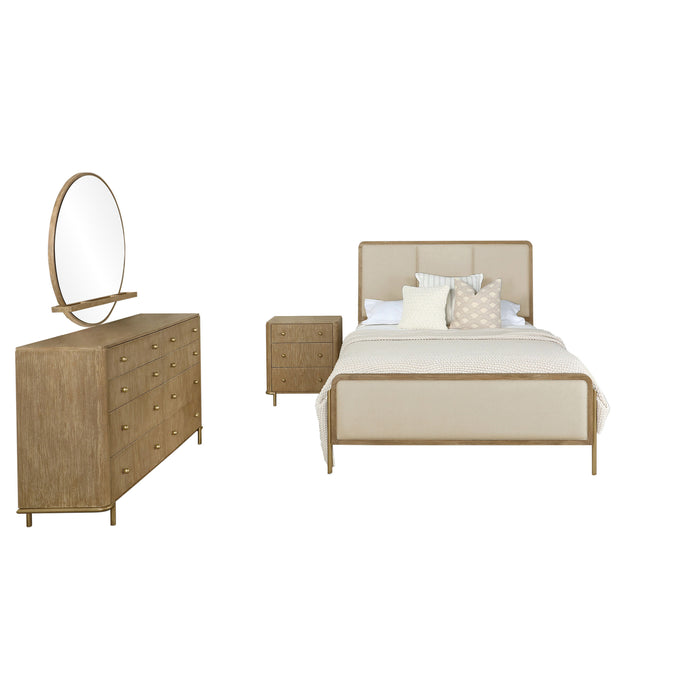 Arini 5-piece Queen Bedroom Set Cream and Sand Wash