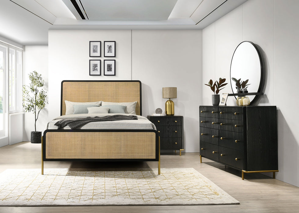 Arini 5-piece Queen Bedroom Set Black and Natural